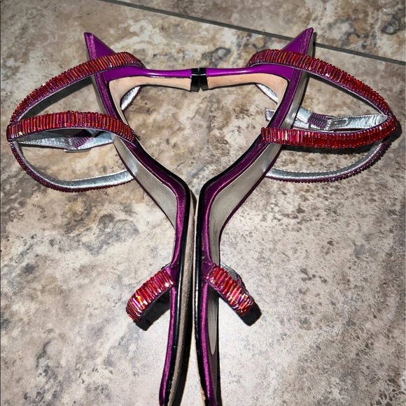 Joey Pink beaded strappy Sandal … great condition no beads missing… size 8 - Picture 3 of 5